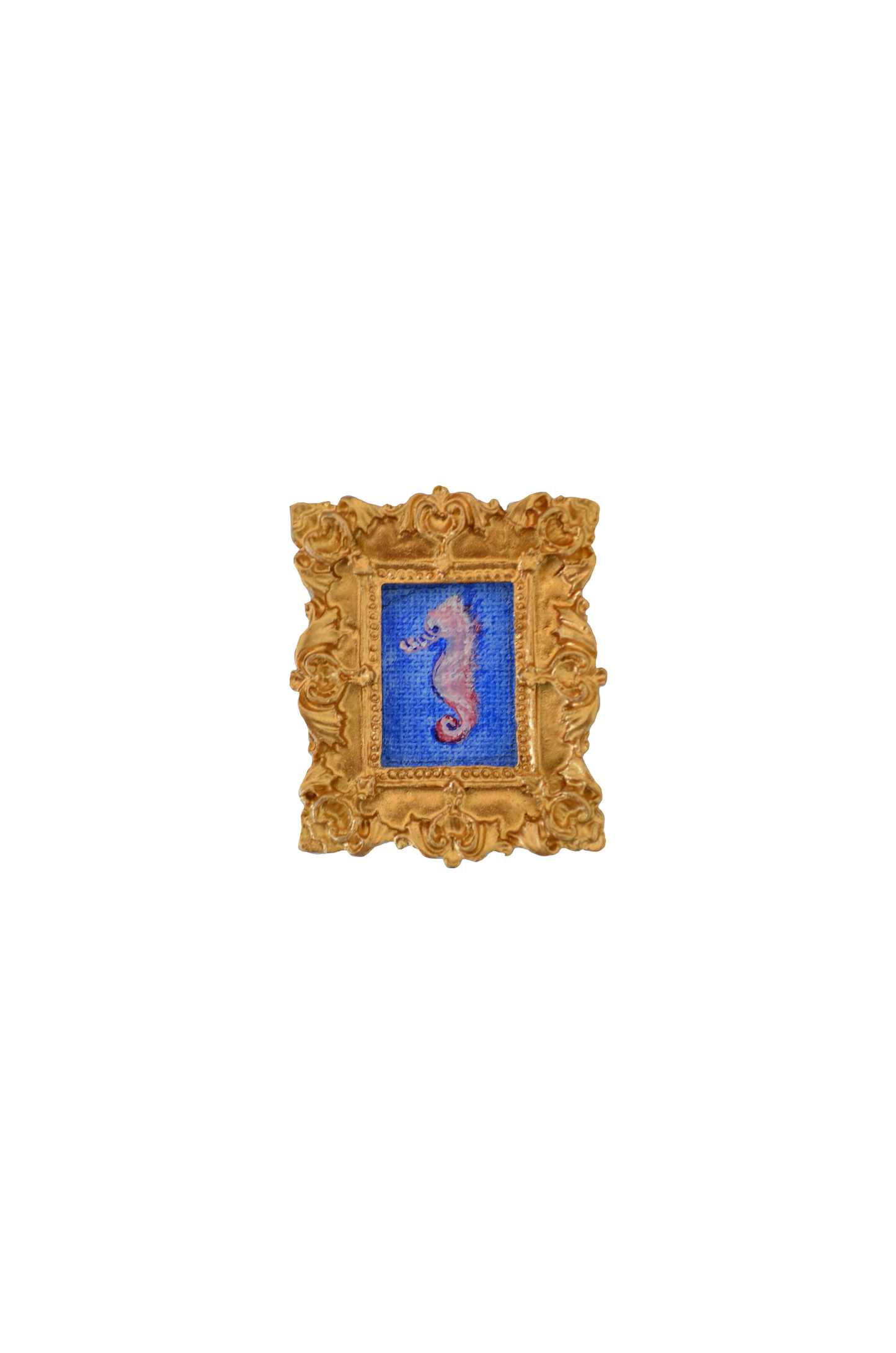 Pink seahorse magnet
