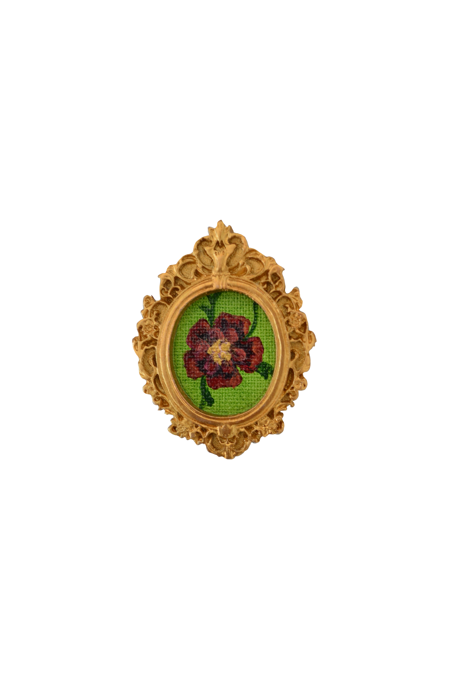 Red flower magnet