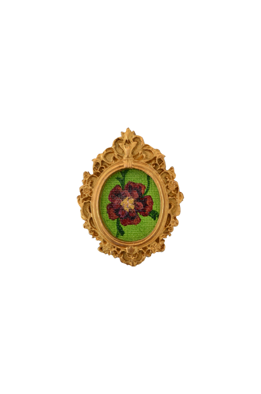 Red flower magnet