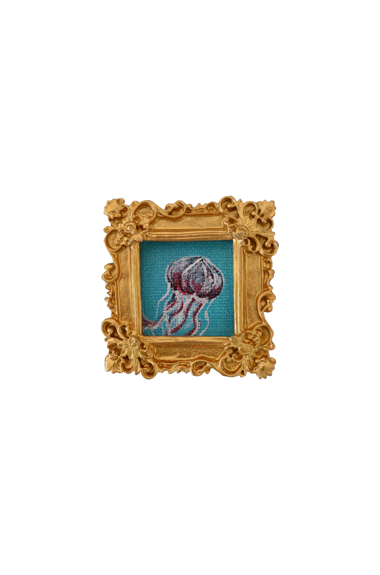 Purple jellyfish magnet
