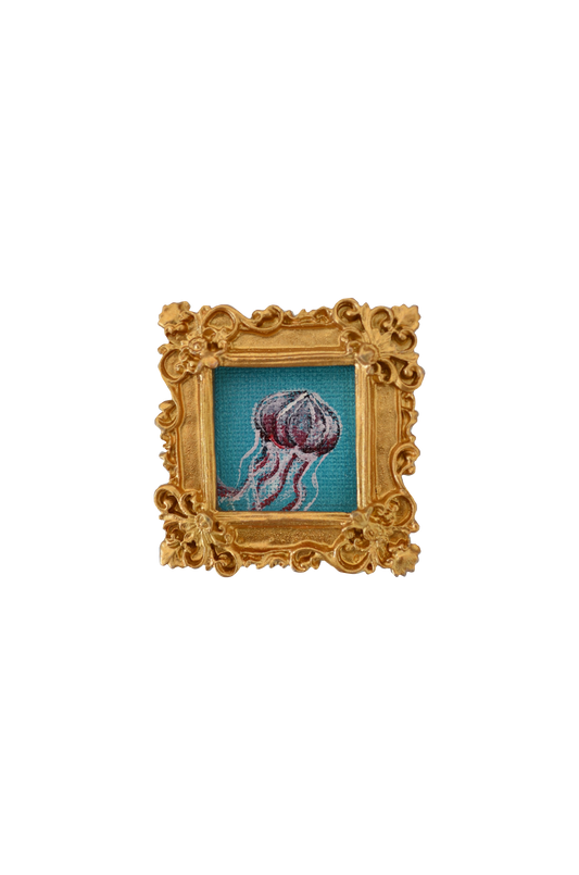 Purple jellyfish magnet
