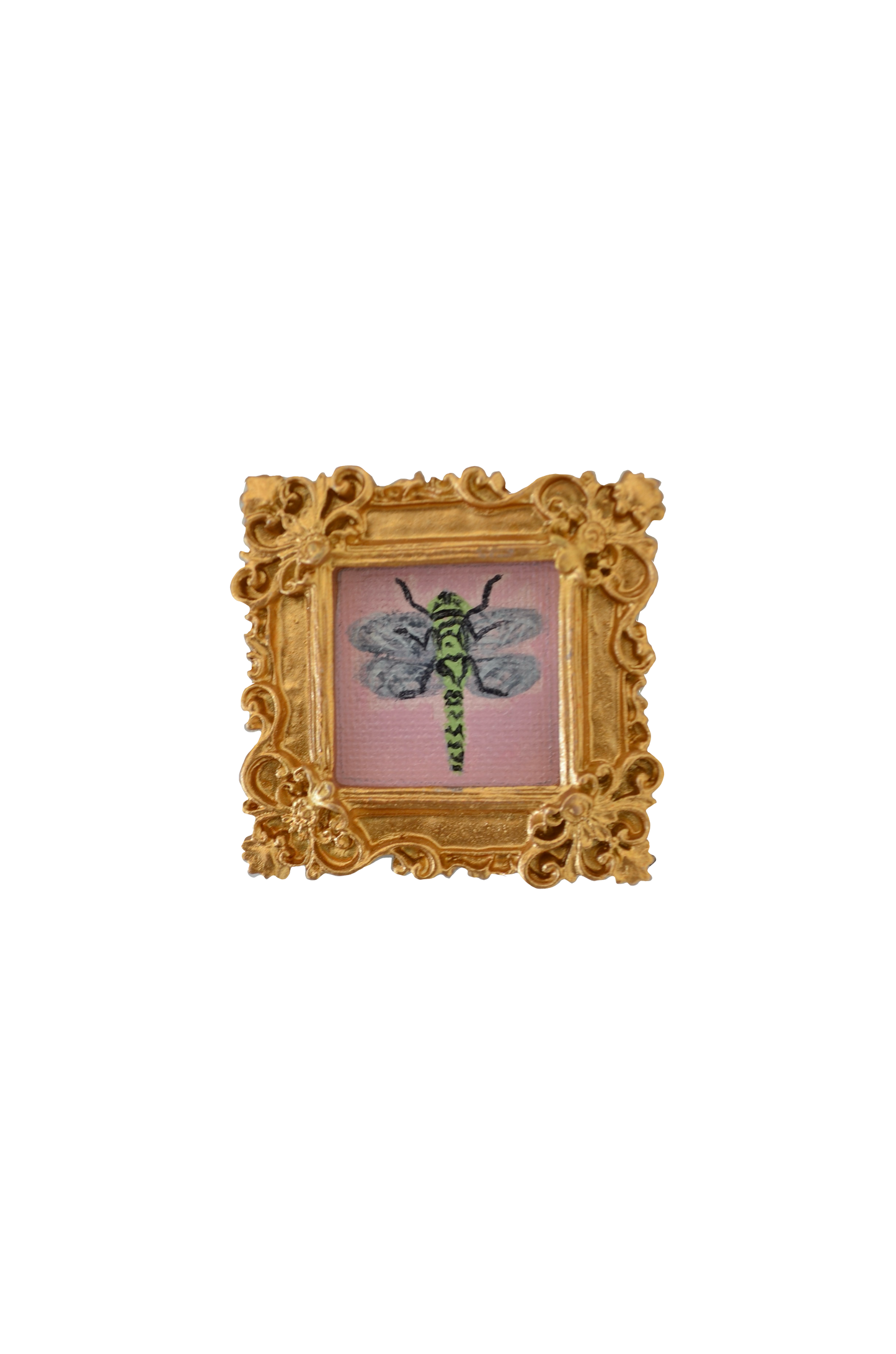 Green dragonfly magnet