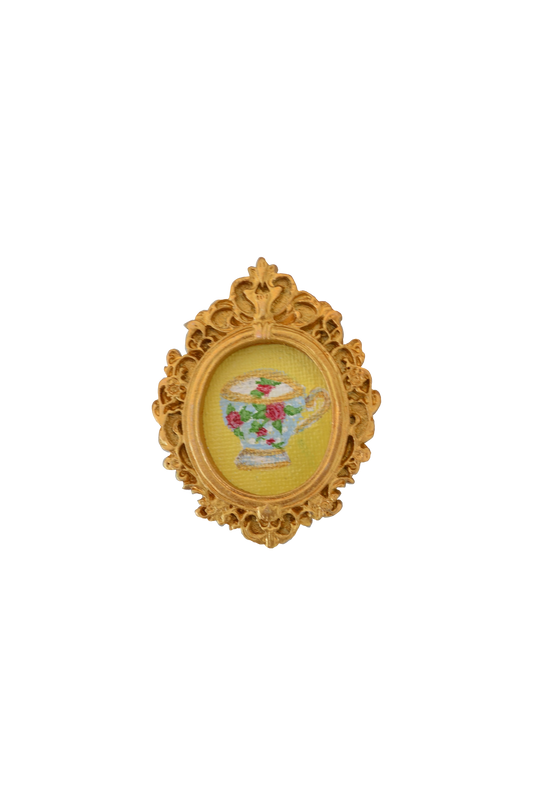 Red teacup magnet